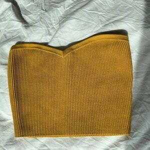 Mustard yellow Babaton tube top